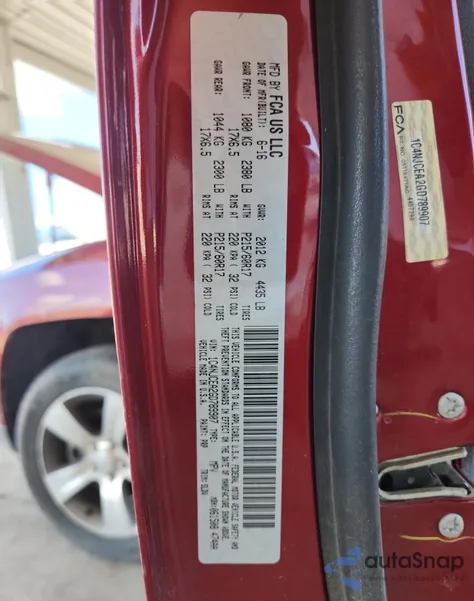 2016 Jeep Compass Latitude из США, поврежденный, VIN 1C4NJCEA2GD789907